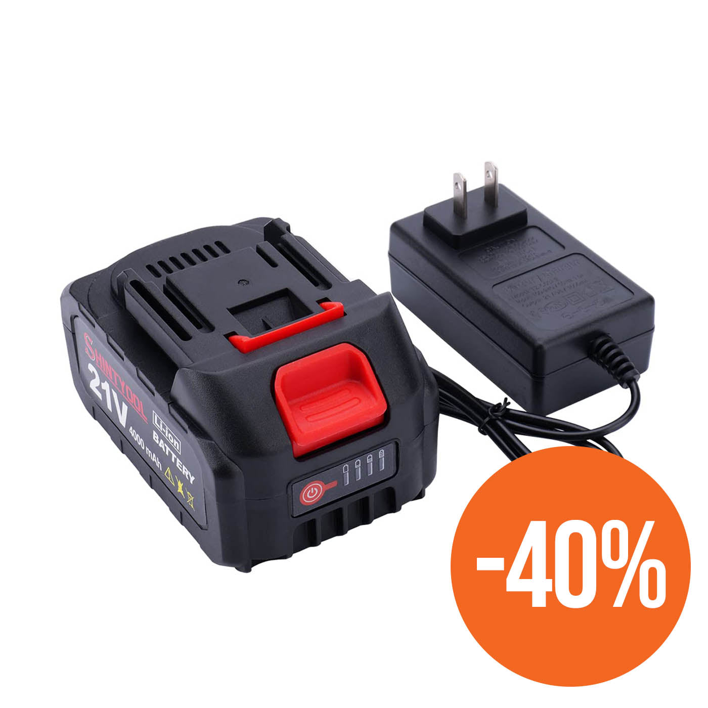 1x Seese Pro 21V Batterie Haute Capacité