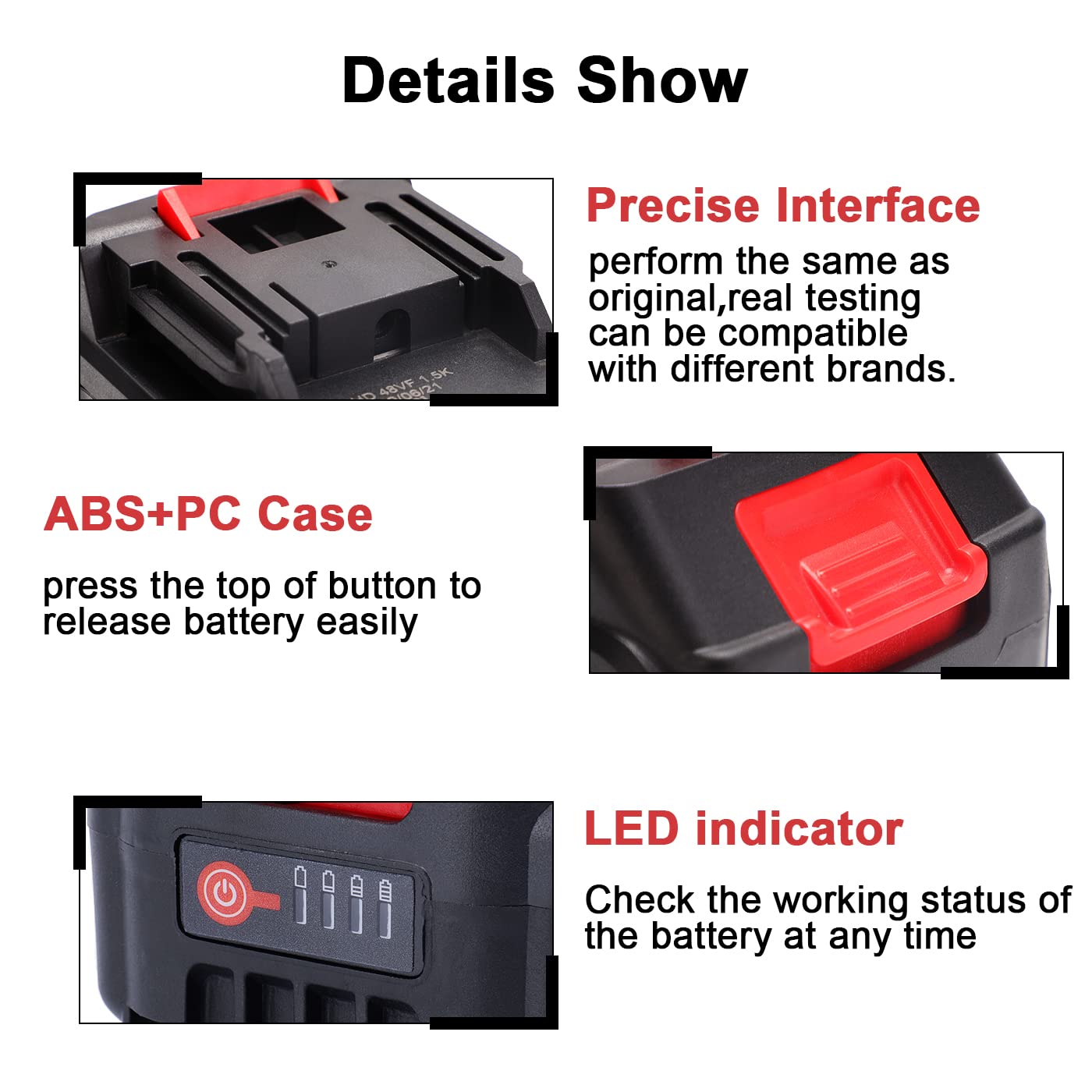2x Seese Pro 21V Batterie Haute Capacité