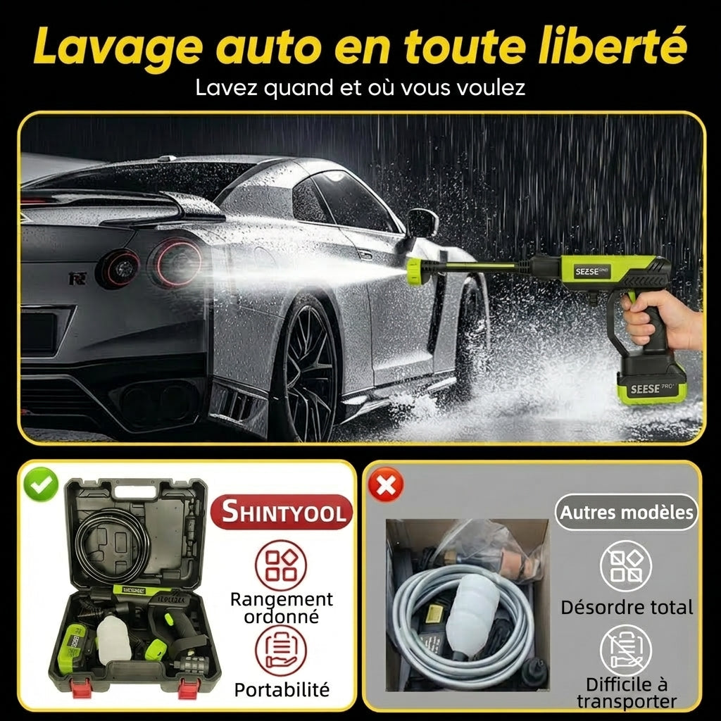 Seese Pro™ - Nettoyeur Haute Pression Sans Fil